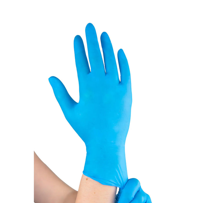 American Made 5mil Blue Nitrile Exam Gloves, Chemotherapy Drug Tested, Ambidextrous
