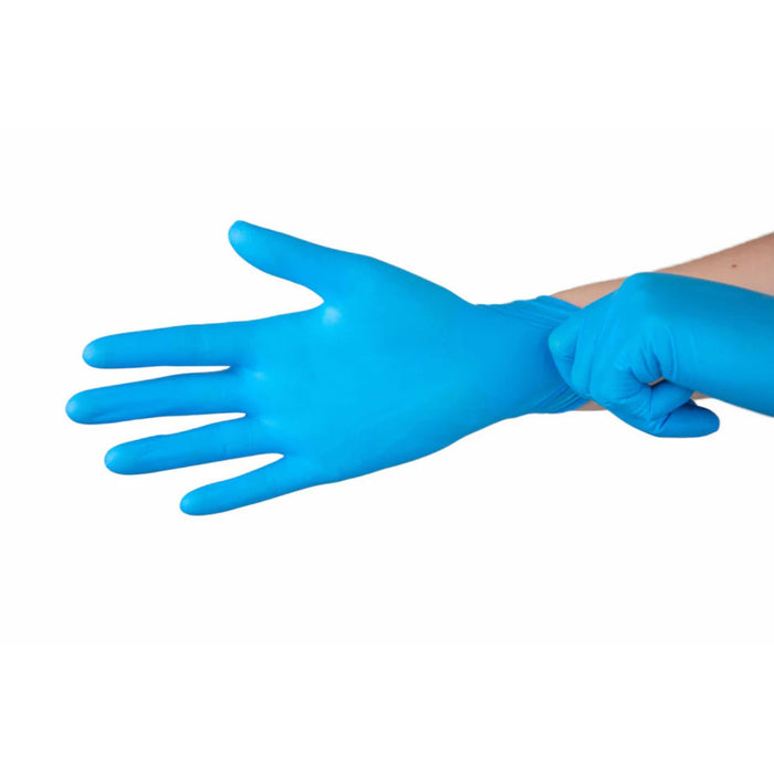 American Made 5mil Blue Nitrile Exam Gloves, Chemotherapy Drug Tested, Ambidextrous