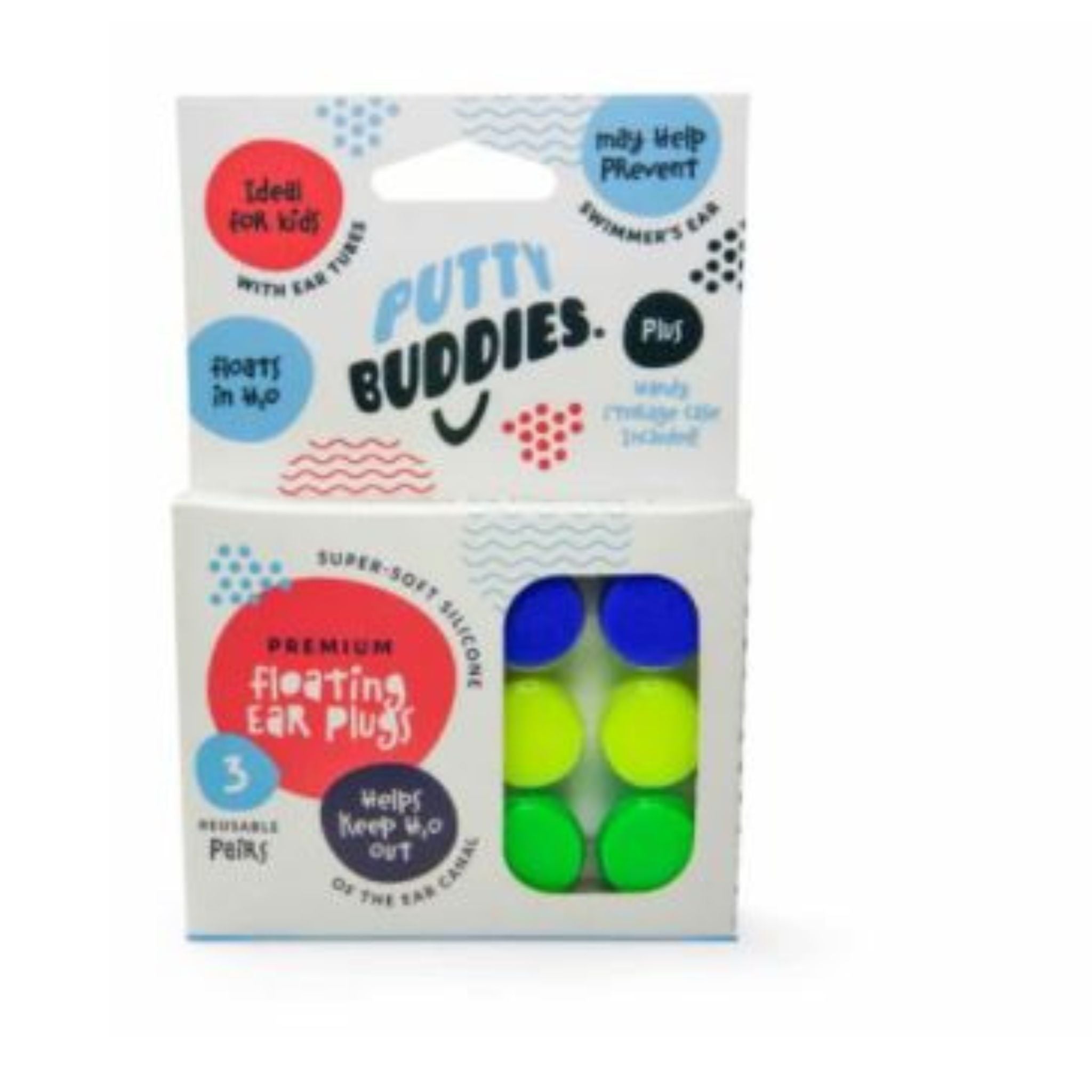 Water Gear Silicone Ear Plugs - Swimming Putty Ear Plugs - Soft