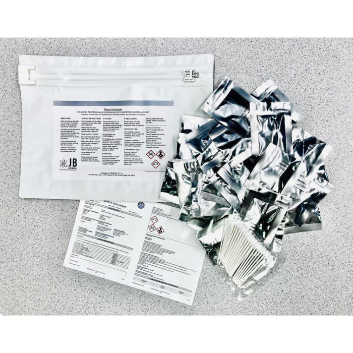 Phenol Ampoules - 89% USP, single-use 0.2mL disposable ampoules