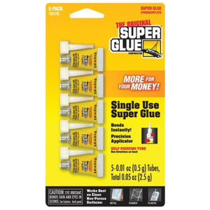Super Glue - Single Use 5-Pack