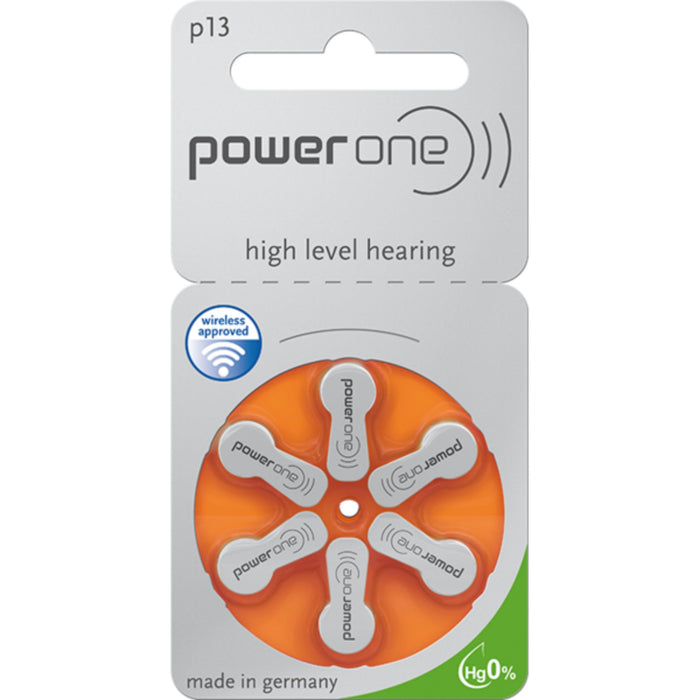 Power One Hearing Aid Battery P13